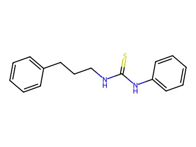 Thiourea, N-phenyl-N'-(3-phenylpropyl)- structure