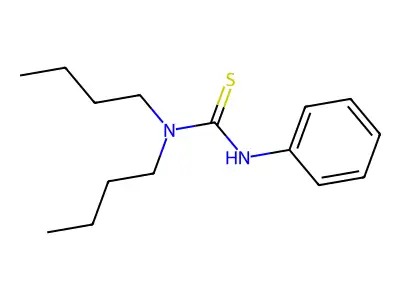 1,1-Dibutyl-3-phenyl-2-thiourea structure