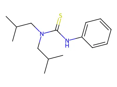 1,1-Bis(2-methylpropyl)-3-phenylthiourea structure