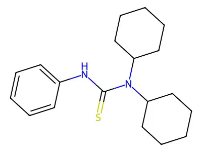1,1-Dicyclohexyl-3-phenylthiourea structure