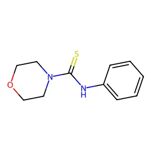 N-phenylmorpholine-4-carbothioamide structure