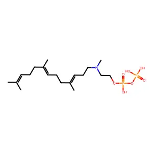 3-Azageranylgeranyl diphosphate structure