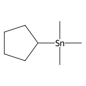 Stannane, cyclopentyltrimethyl- structure