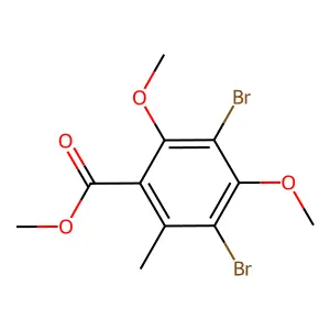 Methyl 3,5-dibromo-2,4-dimethoxy-6-methylbenzoate structure