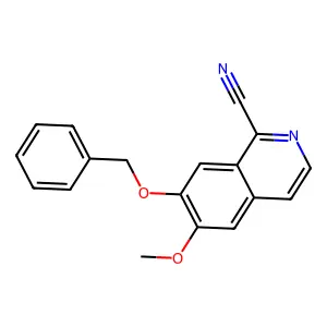 6-Methoxy-7-(phenylmethoxy)-1-isoquinolinecarbonitrile structure