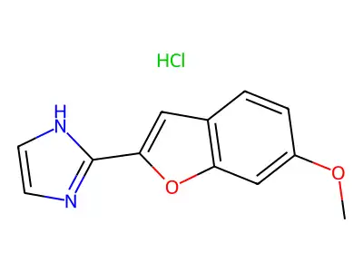 1H-Imidazole, 2-(6-methoxy-2-benzofuranyl)-, monohydrochloride structure