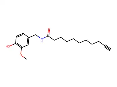 10-Undecynamide, N-((4-hydroxy-3-methoxyphenyl)methyl)- structure