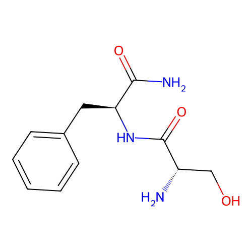 (S)-2-Amino-N-((S)-1-carbamoyl-2-phenyl-ethyl)-3-hydroxy-propionamide structure