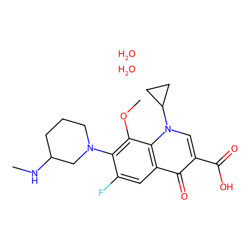 Balofloxacin dihydrate structure