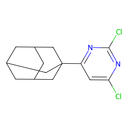 4-(1-Adamantyl)-2,6-dichloropyrimidine structure
