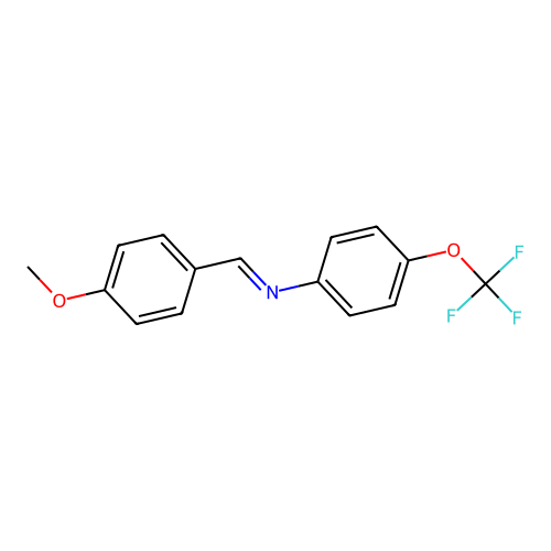 N-[(E)-(4-methoxyphenyl)methylidene]-4-(trifluoromethoxy)aniline structure