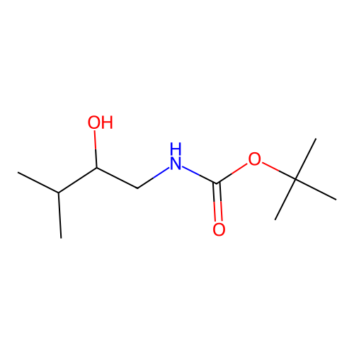 tert-butyl N-(2-hydroxy-3-methylbutyl)carbamate structure