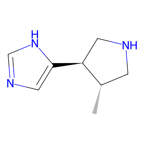 4-((3R,4R)-4-methylpyrrolidin-3-yl)-1H-imidazole structure