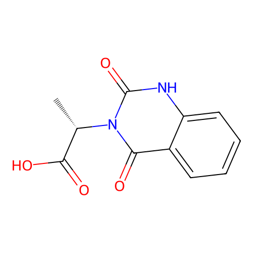 (S)-2-(2,4-dioxo-1,2-dihydroquinazolin-3(4H)-yl)propanoic acid structure