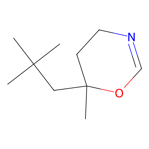 6-(2,2-Dimethylpropyl)-6-methyl-4,5-dihydro-1,3-oxazine structure