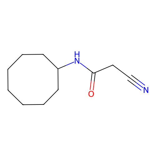 2-cyano-N-cyclooctylacetamide structure