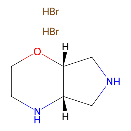 (4aS,7aR)-2,3,4,4a,5,6,7,7a-octahydropyrrolo[3,4-b][1,4]oxazine;dihydrobromide structure