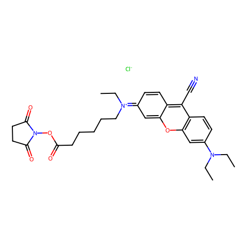 NIR-667 N-succinimidyl ester structure