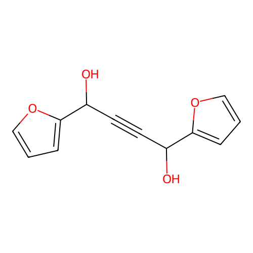 2-Butyne-1,4-diol, 1,4-bis(2-furyl)- structure