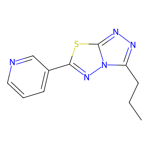 3-Propyl-6-(3-pyridinyl)[1,2,4]triazolo[3,4-b][1,3,4]thiadiazole structure