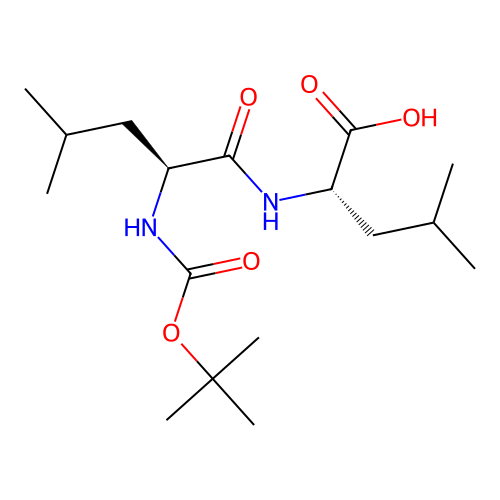 Boc-leu-leu-OH structure