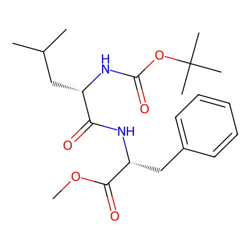 D-Phenylalanine, N-[(1,1-diMethylethoxy)carbonyl]-L-leucyl-, Methyl ester structure