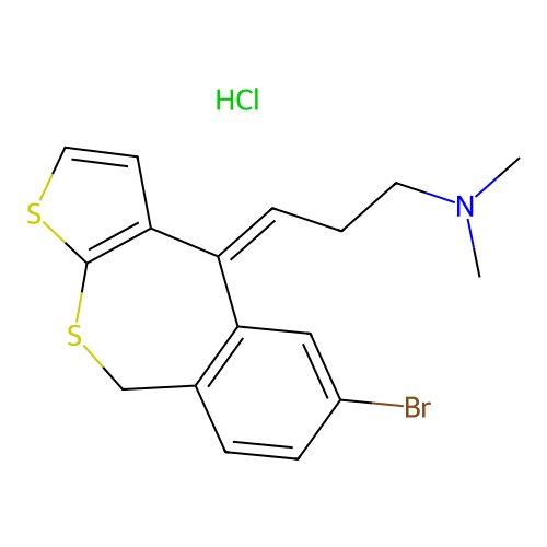 C17H18BrNS2.ClH structure