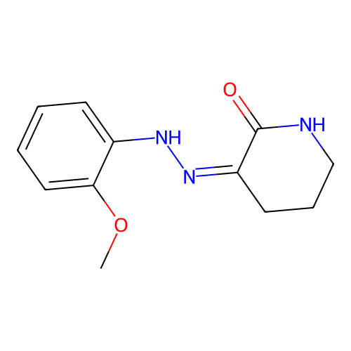 3-[(2-Methoxyphenyl)hydrazinylidene]piperidin-2-one structure