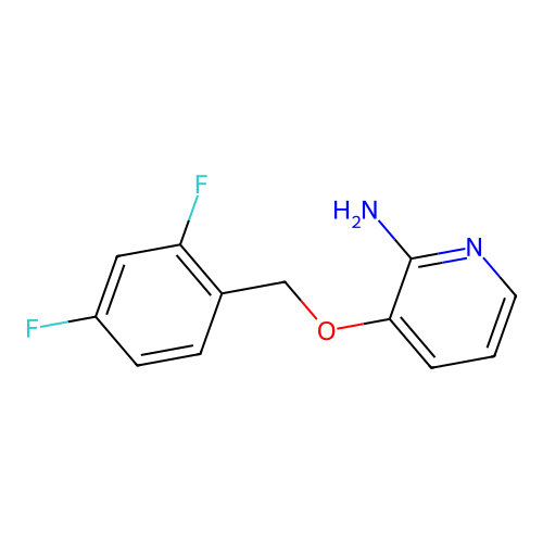 2-Amino-3-(2,4-difluorobenzyloxy)pyridine structure
