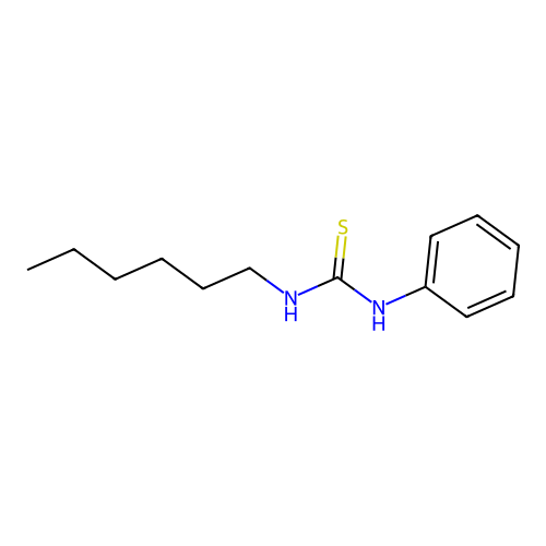 1-Hexyl-3-phenyl-2-thiourea structure