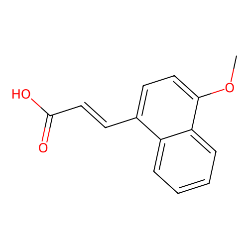 3-(4-Methoxy-1-naphthyl)acrylic acid structure