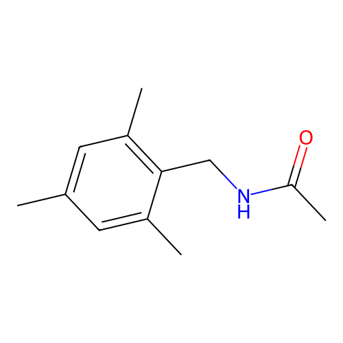N-[(2,4,6-三甲基苯基)甲基]乙酰胺 structure