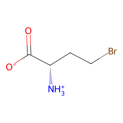 (2S)-2-azaniumyl-4-bromobutanoate structure