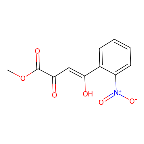 Methyl 4-hydroxy-4-(2-nitrophenyl)-2-oxobut-3-enoate structure