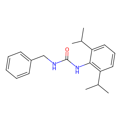 N-benzyl-N'-(2,6-diisopropylphenyl)urea structure