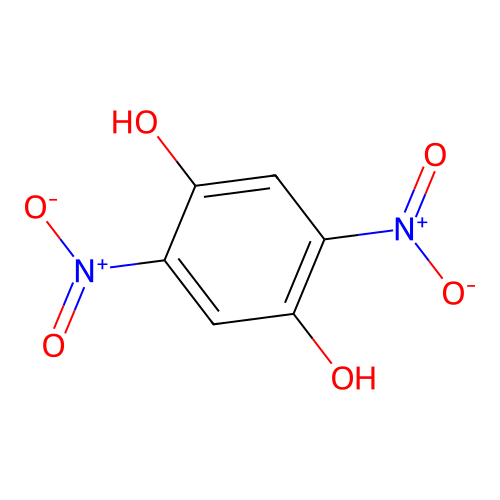 2,5-Dinitrobenzene-1,4-diol structure