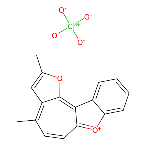 4,7-dimethyl-3,11-dioxatetracyclo[8.7.0.0^{2,6}.0^{12,17}]heptadeca-2(6),4,7,9,12(17),13,15-heptaen-1-ylium perchlorate structure