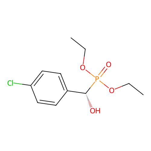 (S)-(4-chlorophenyl)-diethoxyphosphorylmethanol structure