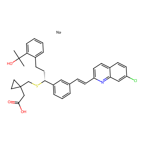 MONTELUKAST SODIUM structure
