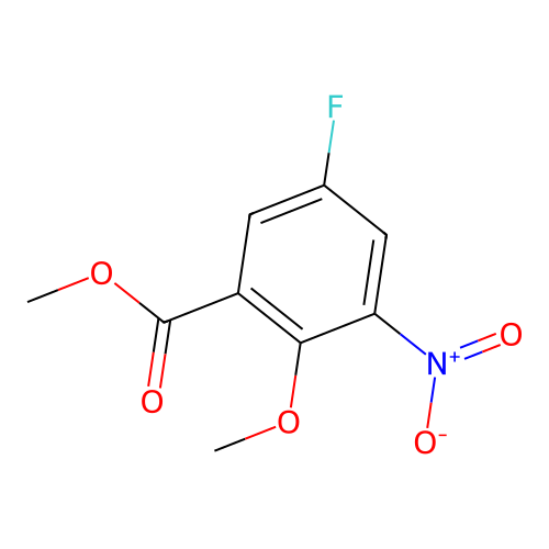 Methyl 5-fluoro-2-methoxy-3-nitrobenzoate structure