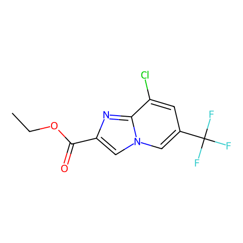 Ethyl 8-chloro-6-(trifluoromethyl)imidazo(1,2-a)pyridine-2-carboxylate structure