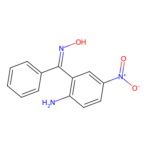 (NZ)-N-[(2-amino-5-nitrophenyl)-phenylmethylidene]hydroxylamine structure