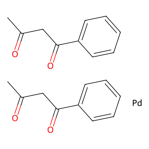 Palladium bis(phenylbutanedionate) structure