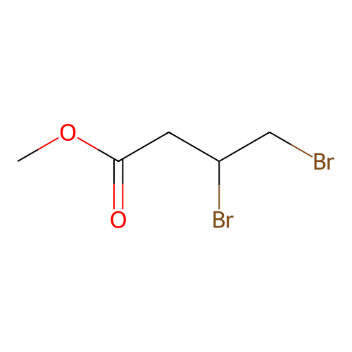 Methyl 3,4-dibromobutanoate structure