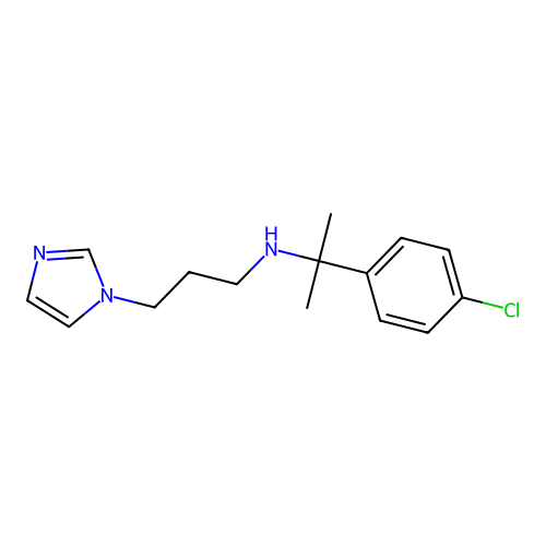 1H-Imidazole-1-propanamine, N-[1-(4-chlorophenyl)-1-methylethyl]- structure