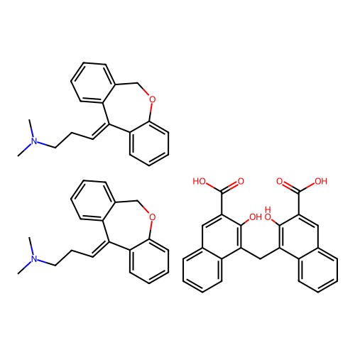 Doxepin pamoate structure