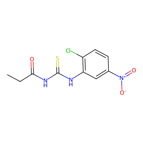 n-[(2-Chloro-5-nitrophenyl)carbamothioyl]propanamide structure