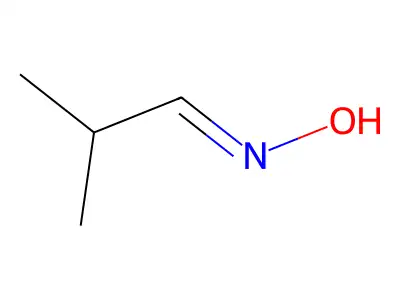 Propanal, 2-methyl-, oxime structure