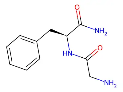甘氨酰-D-苯丙氨酰胺 structure