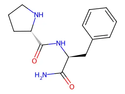 L-Phenylalaninamide, L-prolyl- structure